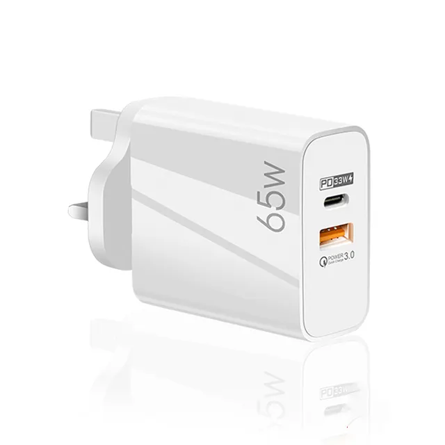 65W Gan Charger PD 33W Fast Charging USB C Wall Charger for iPhone 14 13 12 11 pro max for Samsung for Xiaomi for OnePlus