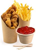 Gobelets à soufflé personnalisés imprimés de 4 oz en fibre de bagasse de canne à sucre, écologiques, biodégradables, jetables, pour fêtes, lot de 100, avec couvercle pour sauce