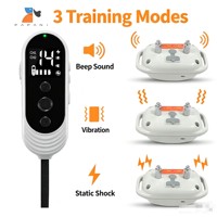 Fernbedienungs-Hundetrainingshalsband Manuell Automatisch Wiederaufladbar Wasserdicht Schock-Antibell-Halsband für Hundetraining