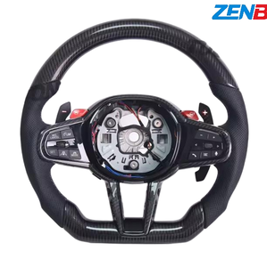 Volant en cuir neuf avec fibre <span class=keywords><strong>de</strong></span> carbone pour BMW G20 G28 <span class=keywords><strong>G29</strong></span> G30 G32, améliore le confort et le style des voitures - Product Image 6