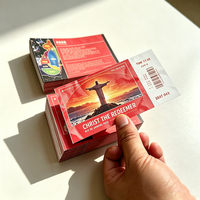 Cartes de vœux personnalisées, carton fantaisie, papier offset, codes QR, impression offset, finition vernissée, logo personnalisé, billets personnalisés