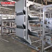 Système de cages à poulets multi-niveaux de type H pour les fermes avicoles commerciales à grande échelle