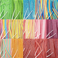 Bandes de bonbons gélifiés personnalisées à marque privée, saveur fruitée, saveur réglisse, friandises à mâcher, vente en gros