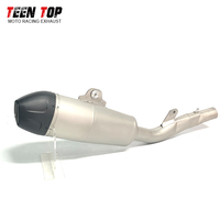 Silenziatore di Scarico Modificato per Moto Fuoristrada Kawasaki KX 250 e KXF 250, in Acciaio Inox