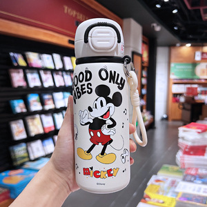 Botella de Agua Aislada para Niños Zootopia y Marvel, Termo de Acero Inoxidable 316 con Pajita, Linda <span class=keywords><strong>Taza</strong></span> de Bebida de Spider-Man y <span class=keywords><strong>Stitch</strong></span> - Product Image 4