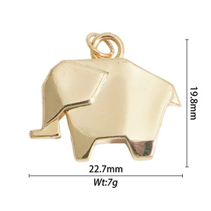 Mixed Shape Gold Plated Copper Pendant For Necklace Making Jewelry Findings Components Origami Animals Guns Musical Instruments - Product Image 4