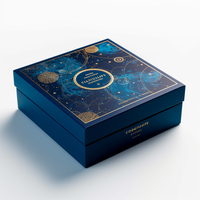 Boîte d'emballage cadeau en papier rigide avec couvercle et base personnalisés pour l'emballage de chocolat avec insert