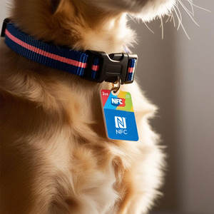 Smart NFC Pet ID QR Code Tag Collier Étanche Léger Idéal pour Chiens et Chats Accès Instantané au Profil Personnalisé - Product Image 5