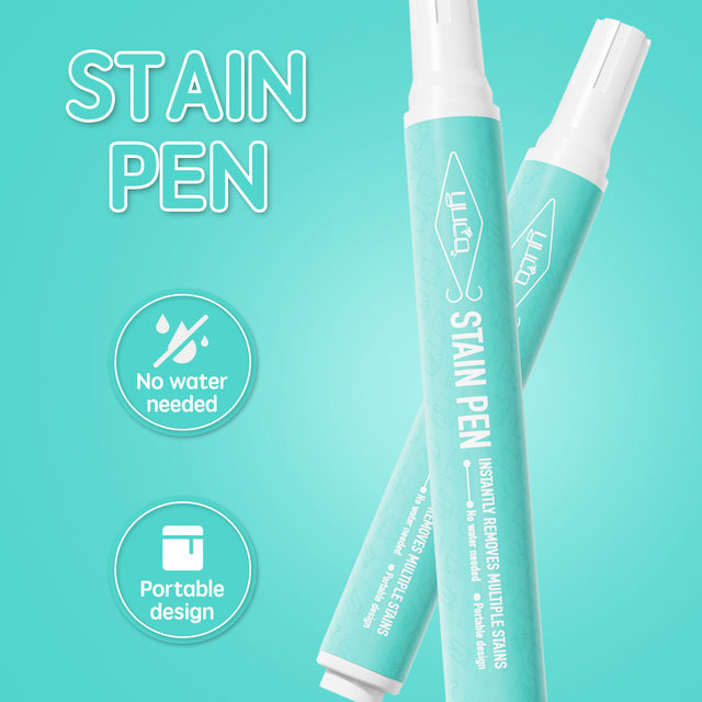 Portable Instant Fabric Stains Remover Roller Pen Low Frequency Liquid Powder Clothes Cleaning Removers Convenient Stain Removal