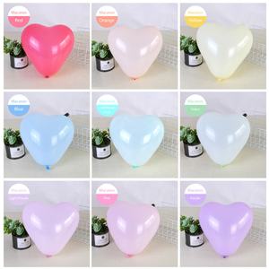 Décorations pour la Saint-Valentin, les mariages et les anniversaires - Ballons en latex en forme de cœur de 10 pouces, couleur pastel mate, à l'hélium ou à l'air - Product Image 6