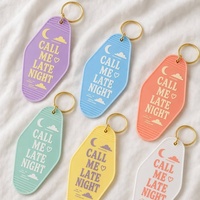 Porte-clés Rétro Hôtelier en Acrylique Personnalisable avec LOGO Imprimé Coloré – Vente Chaude – Idéal Cadeau en Gros pour Motels et Hôtels – Lettres Incluses