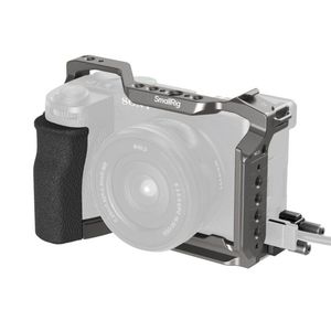 ชุดอุปกรณ์ถ่ายภาพสำหรับกล้อง Sony Alpha 6700 SmallRig 5060 HawkLock Quick Release Camera Cage พร้อมด้ามจับยาง Ergonomic และตัวหนีบสาย HDMI - Product Image 1