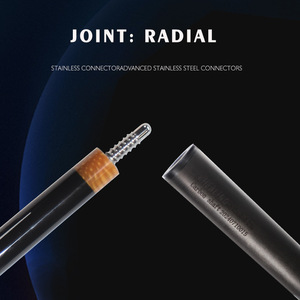 Queue de billard en fibre de carbone, 2 sections, pointe de 12,4 mm, légère, pour billard américain et snooker - Product Image 3