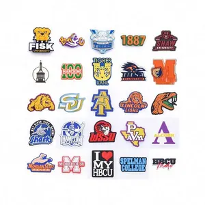 HBCU university clog Charms for shoe decoration US college shoe charms for clog shoes collegial clog charm for wholesale
