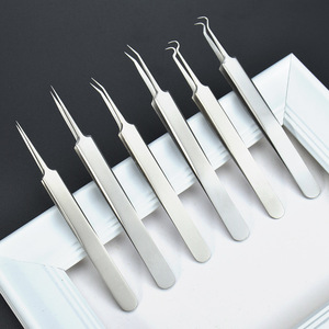Stainless Steel Acne Needle Acne <b>Clip</b> Cell <b>Clip</b> Double Headed Acne and Blackhead Removal Needle Beauty <b>Tool</b> Set - Product Image 2