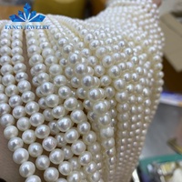Perles d'eau douce de haute qualité en gros, 5-6 mm, A-AAAAA, perles d'eau douce naturelles, perles en vrac, brin de perles