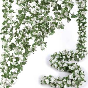 <span class=keywords><strong>Arche</strong></span> de fond pour fête de mariage, décoration de jardin, guirlande de fleurs artificielles, vigne de roses artificielles, guirlande de fleurs en soie artificielle, vigne suspendue - Product Image 5