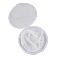 Prothèse Dentaire en Silicone Recouvrement Plastique pour Blanchir les Dents Fausses du Haut et du Bas, Coque de Dents à Cliquet Véners Dentaires