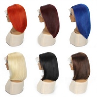 Perruque frontale BEISHIN 13x4 en dentelle HD, cheveux brésiliens 100% naturels, coupe bob