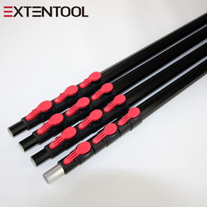 Extentool 12-30FT <strong>Adjustable</strong> Supporting <strong>Pole</strong> with Spring <strong>Push</strong> <strong>Button</strong> Lock Aluminum Telescopic square Tube - Product Image 4