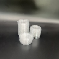 H91106L Couvercle plat hermétique rond en PET transparent de 56mm pour tasses à sauce en PP Squart de 1oz