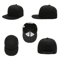 Topi Snapback Bordir Logo Kustom OEM Berkualitas Tinggi, Topi Polos 6 Panel, Topi Snapback Hip-hop dengan Logo Kustom
