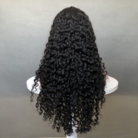 Usine Incroyable Curl Weave Perruque Longue Vague D'eau Vierge Brésilienne Humide et Ondulé Cheveux Humains Transparent Dentelle Couleur Perruque Naturelle