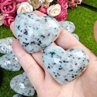 Kiwi Jasper Coeur Guérison Gemme Reiki Pierre Cristal Plam Kiwi Jasper Coeur Pour Fengshui