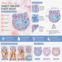 Bonnet de nuit en peluche douce avec oreilles d'ours pour femmes, accessoire de soin des cheveux pour tresses et cheveux bouclés