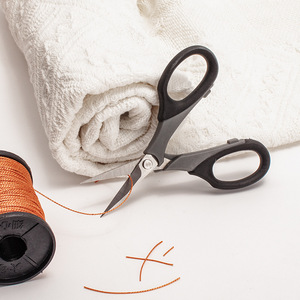 Thread Cutter <b>Scissors</b> Stainless Steel Black Gray Straight Head For <b>Sewing</b> Craft DIY Paper Cutting Household Use - Product Image 3