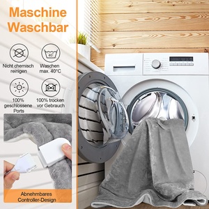 Wholesale Custom Washable Warm Fleece Flannel EU/US/<strong>Uk</strong> Plug <strong>Heated</strong> Electric Blanket for Winter - Product Image 6