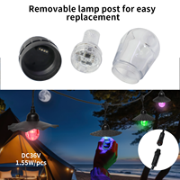 Luces LED RGBW para Exteriores, DC24 36V UCS2905 IP65, Bombillas LED Impermeables, Guirnalda de Luces Comercial para Decoración de Jardín y Fiestas