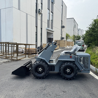 Minipala cingolata diesel con sedile per uso edile, agricolo e forestale, con accessori opzionali