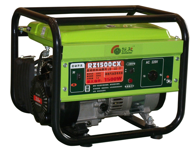 Portable Open Frame Diesel Generator 1kW 50Hz  Single Phase Household Emergency Standby Genset
