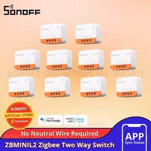 Interruptor Zigbee SONOFF ZBMINI L2, No Requiere Cable Neutro, Interruptor de Módulo Inalámbrico Inteligente para el Hogar, Control por Aplicación EWeLink, ZBMINIL2 - Product Image 2
