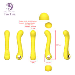 Vendite dirette in fabbrica di vibratori di masturbazione femminile giocattoli per adulti con 5 modalità di impulso e con foro stenopeico riscaldato Vibratori AV - Product Image 6