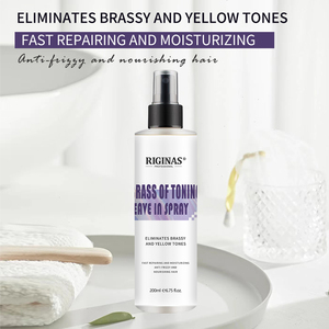 Spray Tonificante al Latone Riginas, Trattamento <span class=keywords><strong>Capelli</strong></span> Istantaneo Profondamente Nutriente per <span class=keywords><strong>Capelli</strong></span> Secchi e Danneggiati, Colore Viola - Product Image 2
