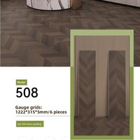 Revêtement de sol SPC en pierre-plastique, motif chevrons, sans formaldéhyde, écologique, étanche, système de pose par clic, design style parquet
