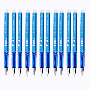 <span class=keywords><strong>Stylo</strong></span> effaçable de bonne qualité de 0,5 mm, noir et bleu, pour le dessin, l'écriture, la planification et les jeux de mots croisés, fournitures de papeterie - Product Image 1