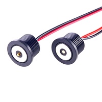 Cable de Carga de Corriente Alta 3A con Conector Magnético Roscado Circular Impermeable IP67