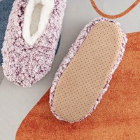 Chaussons-chaussettes pour femmes à semelle souple avec picots antidérapants, épais, chauds et douillets, doublés en sherpa, tricotés torsadés, antidérapants, moelleux, pour l'hiver