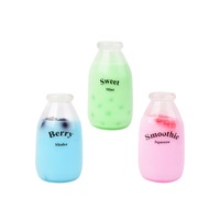 Jouet anti-stress en forme de biberon en gel TPR avec billes, simulation de bouteille de boisson, souple et compressible, pour la vente en gros