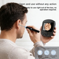 Nettoyeur d'oreilles visuel portable 1080P avec stabilisation gyroscopique 6 axes, outil d'élimination du cérumen WiFi, écran endoscope rechargeable portable