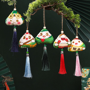 Dragon Boat Festival Sachet DIY Material <b>Kit</b>, Mugwort Emoji Sachet, Gift Pendant, Student Rice Dumpling Souvenir Gift Box - Product Image 4