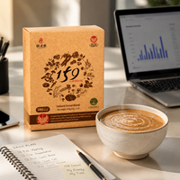 Poudre de remplacement de repas végétalienne à base de plantes pour la gestion de la santé, la nutrition diététique, le porridge multigrains, la poudre de céréales saine
