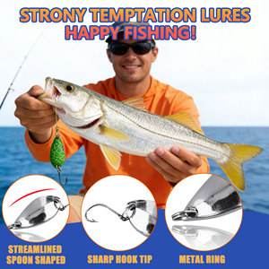 Caja de Regalo con 24 Señuelos de Acero Inoxidable para Pesca Transfronteriza, Anzuelo Simple para Pesca de Perca, <span class=keywords><strong>Boca</strong></span> de Caballo y Peces Blancos de Agua Dulce - Product Image 3