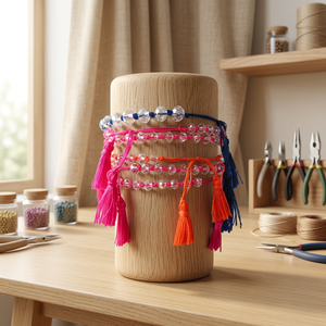 Pulseras de Hilo de Nailon con Perlas Estilo Bohemio - Product Image 1