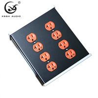 Distributeur d'alimentation secteur américain avec affichage numérique LED prises DUPLEX boîte en métal 110V 250V 20A 20amp entrée IEC prise électrique