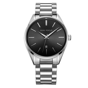 MINI FOCUS 0050 Montres pour hommes à quartz, acier inoxydable, étanches, affichage analogique, date automatique, style simple et professionnel, Relogio - Product Image 2