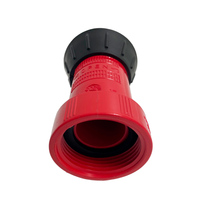 Buse à incendie professionnelle SLfire de couleur rouge, dessus noir antidérapant, design en laiton